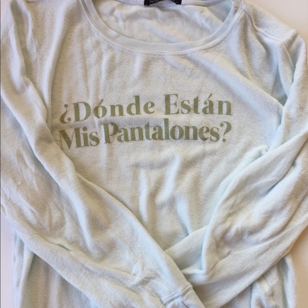 Wildfox “Dónde Están?” Pullover